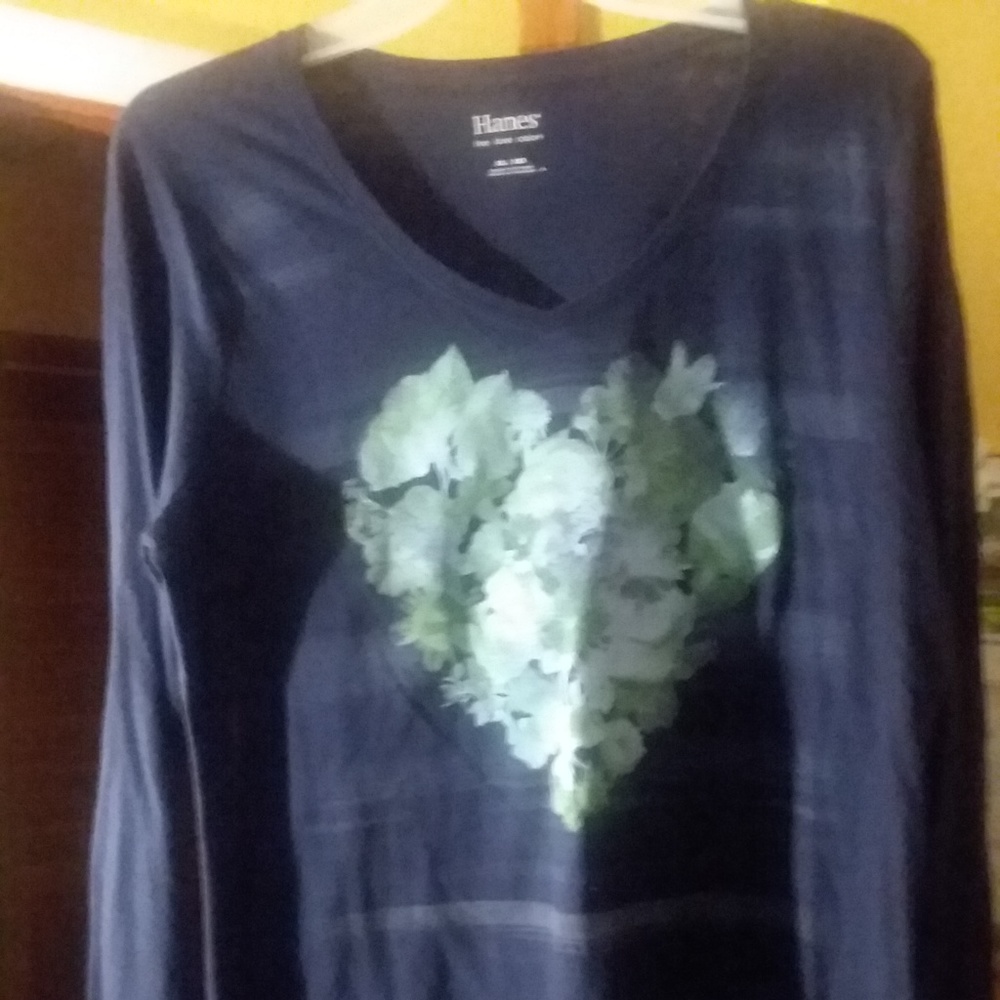 Hanes Long Sleeve Womens Top